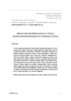 Bakulina kozmologija u djelu Pravo mudroznanje za svakog čovika