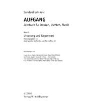 Die Analogie des Lebens und der Erkenntnis : Franz von Baader und das neue Denken der Naturwissenschaft