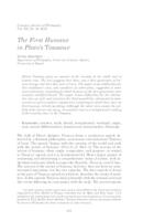 The First Humans in Plato’s Timaeus