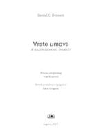 Pogovor hrvatskom izdanju Daniel C. Dennett, "Vrste umova"