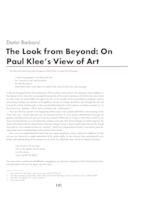 The Look from Beyond: On Paul Klee's View on Art