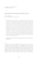 Aristotle's Perceptual Optimism