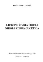 Ljetopis života i djela Nikole Vitova Gučetića