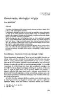 Demokracija, ideologija i religija