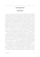 prikaz prve stranice dokumenta In memoriam Ivan Macan (1939. – 2015.)