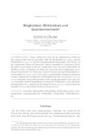 prikaz prve stranice dokumenta Möglichkeit, Wirklichkeit und Quantenmechanik