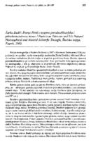 prikaz prve stranice dokumenta Žarko Dadić, Franjo Petriš i njegova prirodnofilozofska i prirodoznanstvena misao