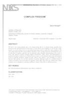 prikaz prve stranice dokumenta Complex Freedom