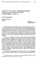 prikaz prve stranice dokumenta Opadanje navlastito terminologijskih napora i ustaljenje hrvatskog filozofijskog nazivlja