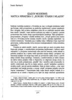 prikaz prve stranice dokumenta Izazov moderne: Matica hrvatska u "sukobu starih i mladih"