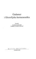 prikaz prve stranice dokumenta Gadamer i filozofijska hermeneutika